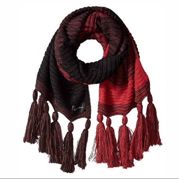 Calvin Klein Accessories - Calvin Klein Marled Colorblock Tassle Boho